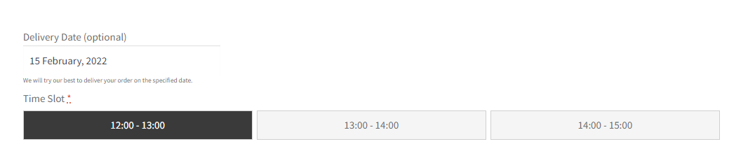 How can I make changes to the delivery calendar that’s displayed on the Checkout page? 10 Time slot– Checkout Page