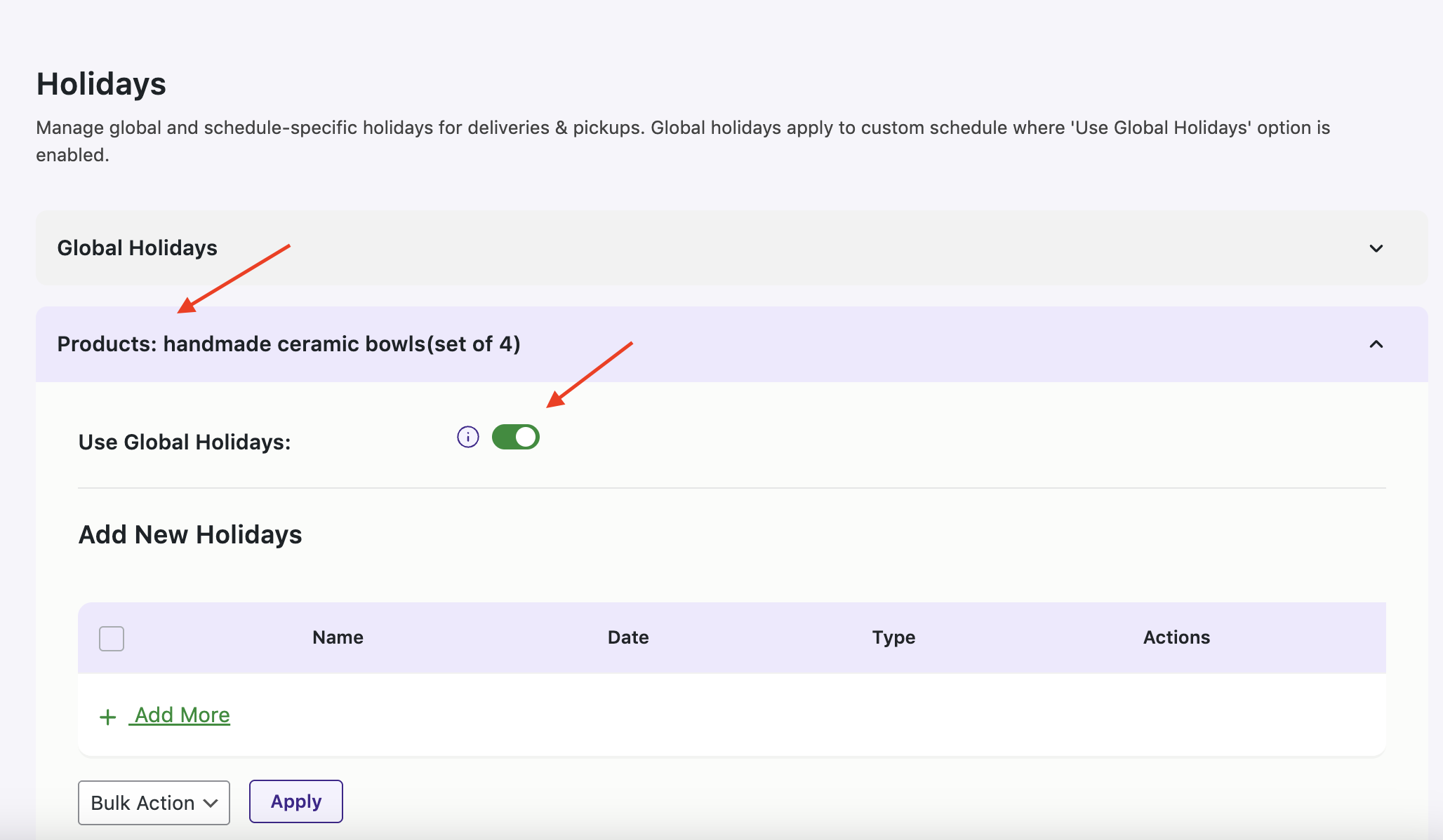 How do I block certain dates as Holidays? - Tyche Softwares Documentation