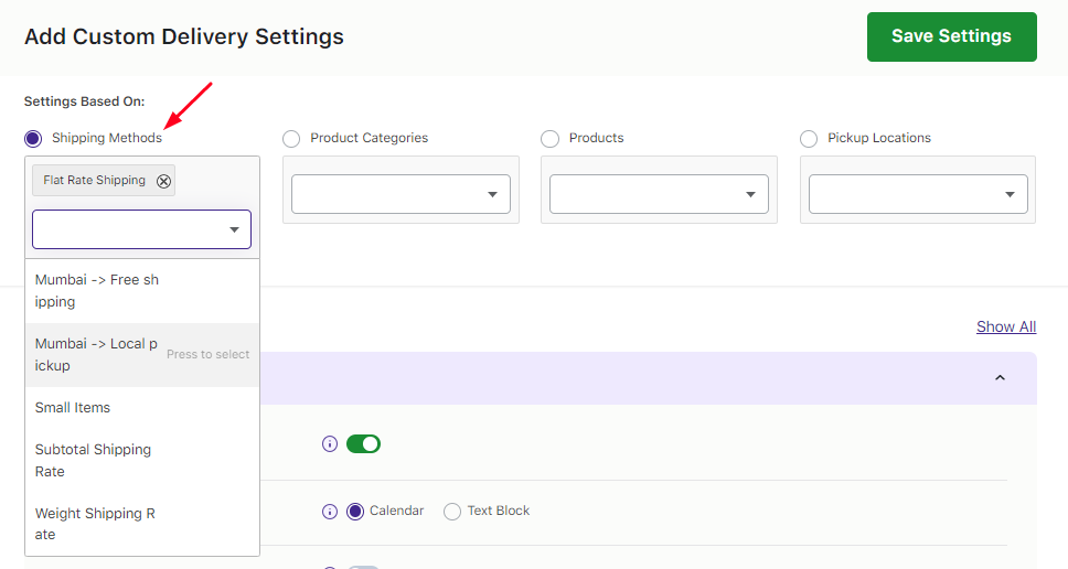 How do I create a delivery schedule with WooCommerce Advance Shipping plugin? - Tyche Softwares Documentation