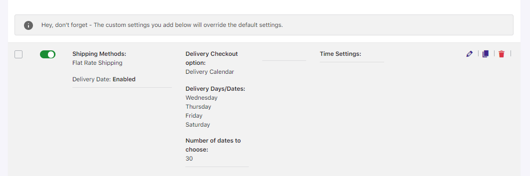 How do I create a delivery schedule with WooCommerce Advance Shipping plugin? - Tyche Softwares Documentation