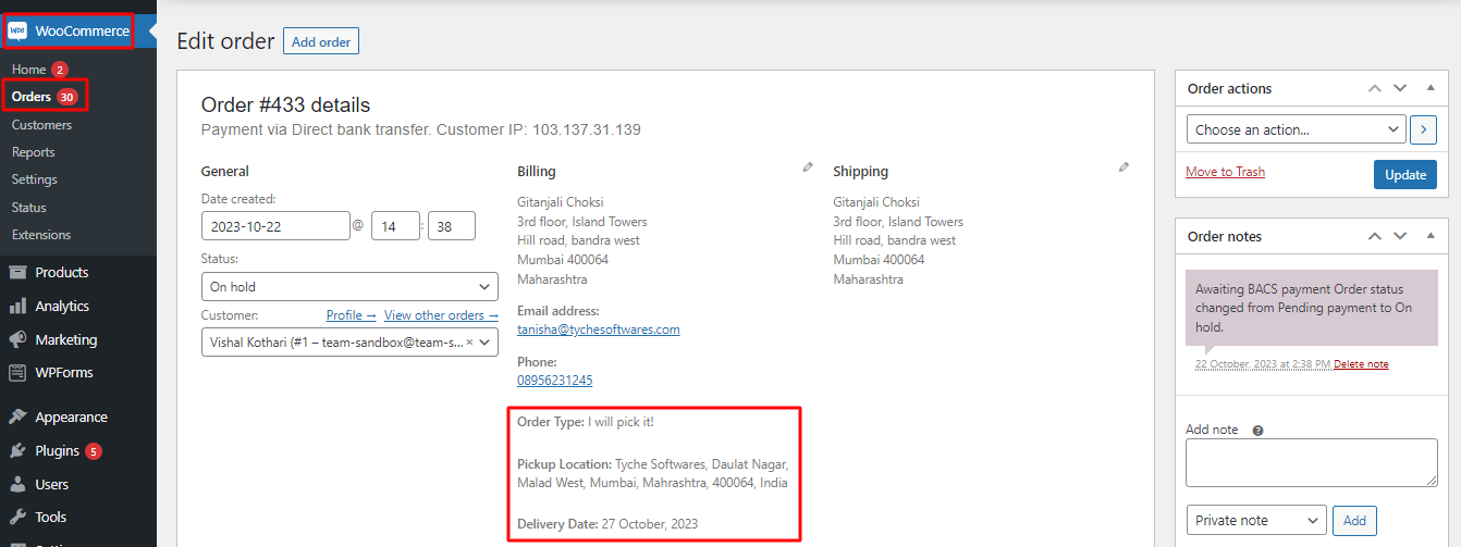 How do I let customers choose between Delivery or Pickup on checkout? - Tyche Softwares Documentation