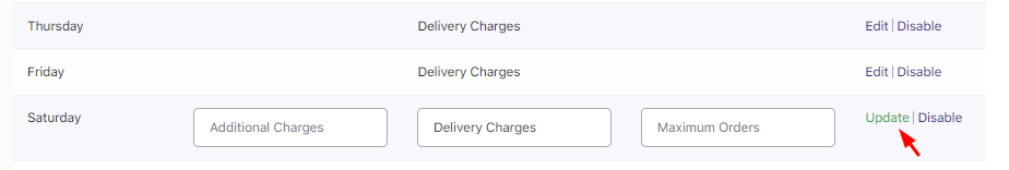 How do I set up delivery date settings for weekdays and specific dates? - Tyche Softwares Documentation