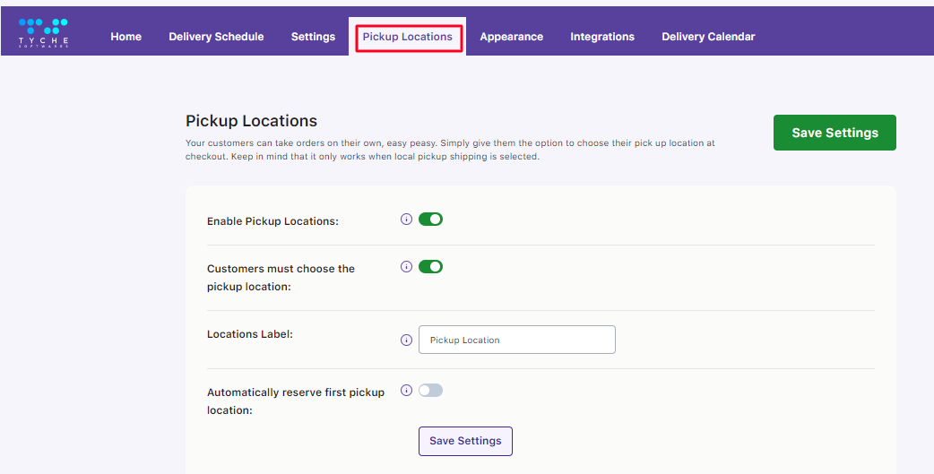 How do I create a delivery schedule based on Pickup Locations & Product Category? - Tyche Softwares Documentation