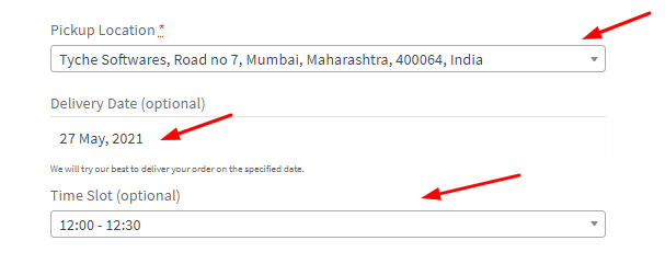 How can I add different Pickup locations for my orders? - Tyche Softwares Documentation