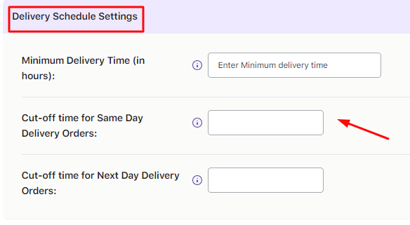 How do I set up Same Day and Next day deliveries? - Tyche Softwares Documentation