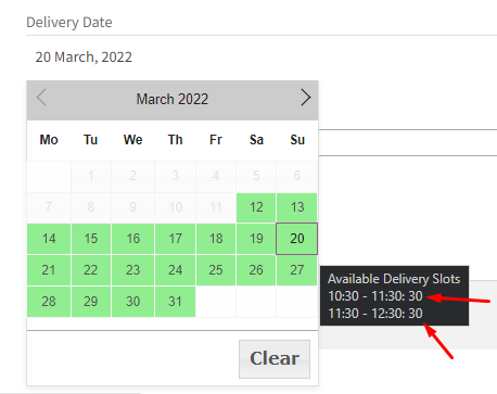 How do I set up time slots for different weekdays and specific dates? - Tyche Softwares Documentation