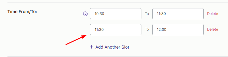 How do I set up time slots for different weekdays and specific dates? - Tyche Softwares Documentation