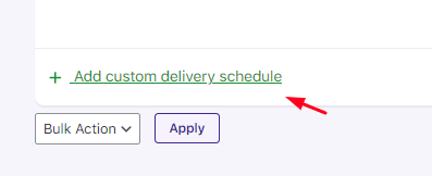 How do I create a weekday based delivery schedule? - Tyche Softwares Documentation