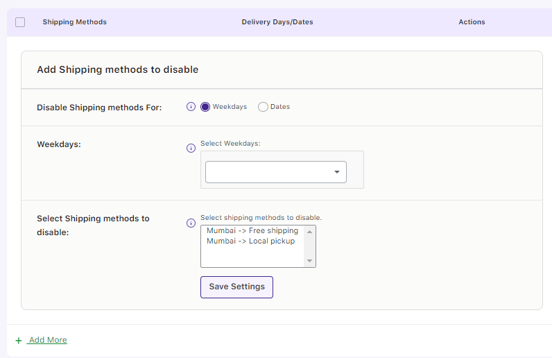 How can I hide shipping methods based on weekdays or specific delivery dates? - Tyche Softwares Documentation