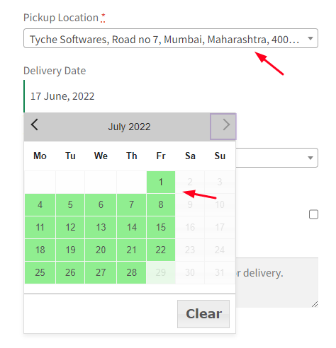 How do I create a delivery schedule based on Pickup Locations? - Tyche Softwares Documentation