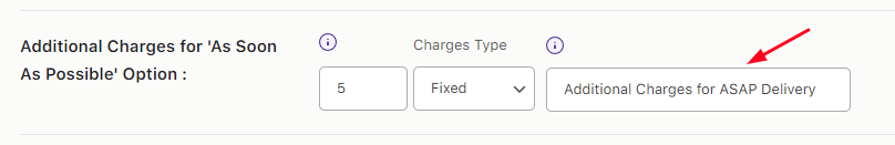 How can I create Additional Charges for the 'As Soon As Possible' timeslot option? - Tyche Softwares Documentation