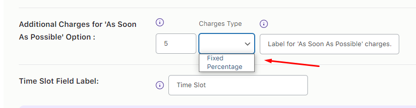 How can I create Additional Charges for the 'As Soon As Possible' timeslot option? - Tyche Softwares Documentation