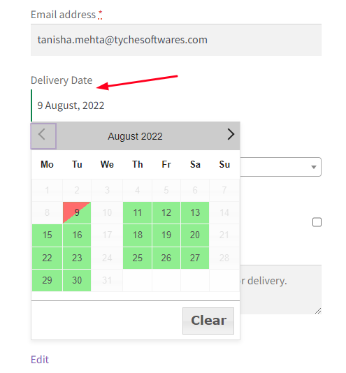 How can I create a custom delivery schedule based on products? - Tyche Softwares Documentation