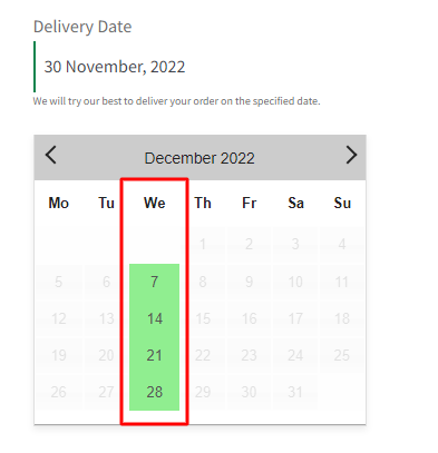 How do I create a delivery schedule based on Products & Shipping Methods? - Tyche Softwares Documentation