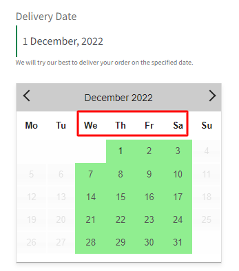 How do I create a delivery schedule based on Products & Shipping Methods? - Tyche Softwares Documentation