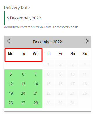 How do I create a delivery schedule based on Products & Shipping Methods? - Tyche Softwares Documentation