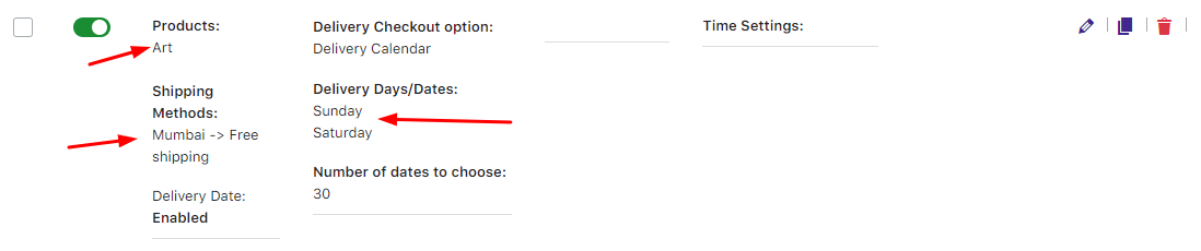 How do I create a delivery schedule based on Products & Shipping Methods? - Tyche Softwares Documentation