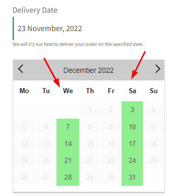 How do I create a delivery schedule based on Products & Shipping Methods? - Tyche Softwares Documentation