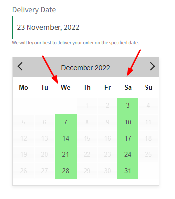 How do I create a delivery schedule based on Products & Shipping Methods? - Tyche Softwares Documentation