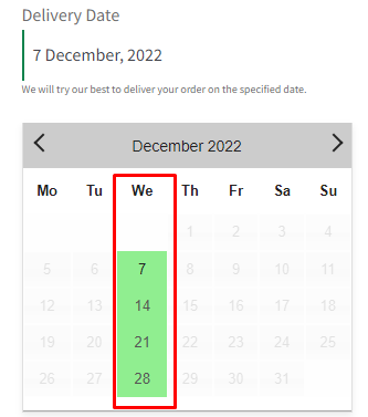 How do I create a delivery schedule based on Products & Shipping Methods? - Tyche Softwares Documentation