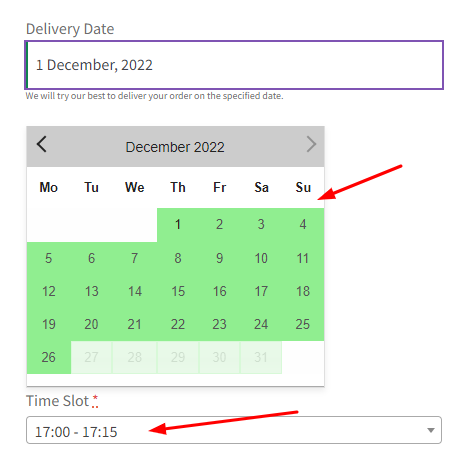 How do I create a delivery schedule based on Products & Shipping Methods? - Tyche Softwares Documentation