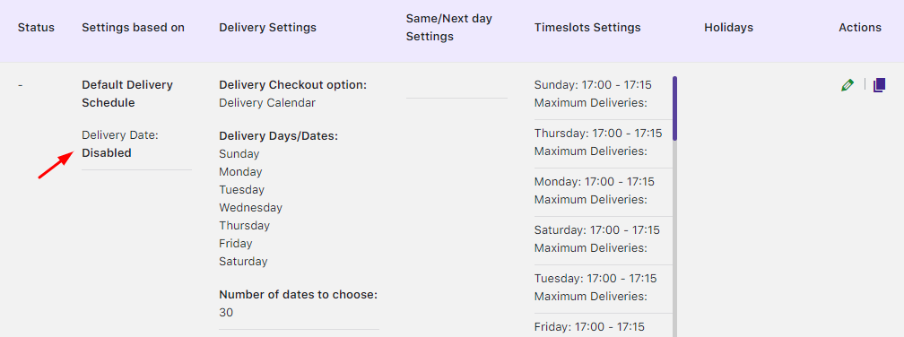 How do I create a delivery schedule based on Products & Shipping Methods? - Tyche Softwares Documentation