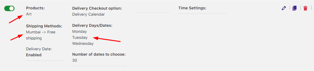 How do I create a delivery schedule based on Products & Shipping Methods? - Tyche Softwares Documentation