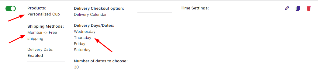 How do I create a delivery schedule based on Products & Shipping Methods? - Tyche Softwares Documentation