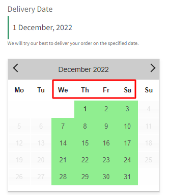 How do I create a delivery schedule based on Products & Shipping Methods? - Tyche Softwares Documentation