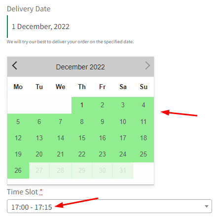 How do I create a delivery schedule based on Products & Shipping Methods? - Tyche Softwares Documentation