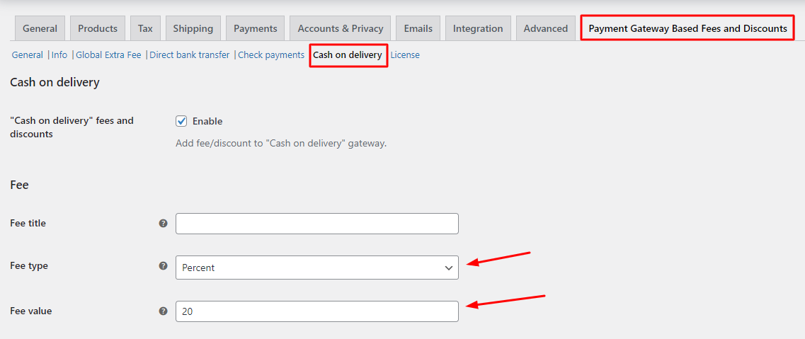 Adding payment gateway fees on WooCommerce Order page - Tyche Softwares Documentation