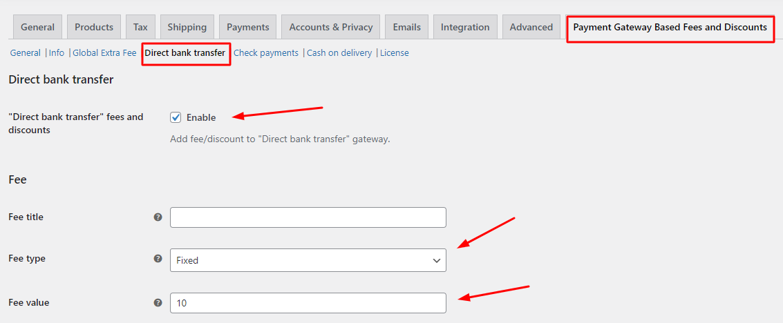 Adding payment gateway fees on WooCommerce Order page - Tyche Softwares Documentation
