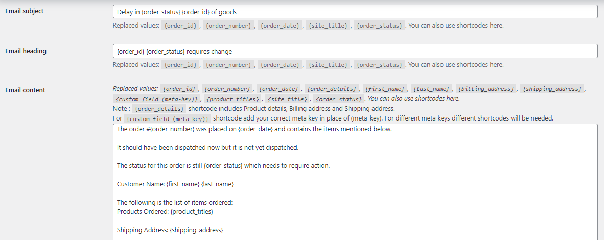 Notify Admins via Emails about custom status change after a period of time 4 Notify Admins via Emails about custom status change after a period of time - Tyche Softwares Documentation