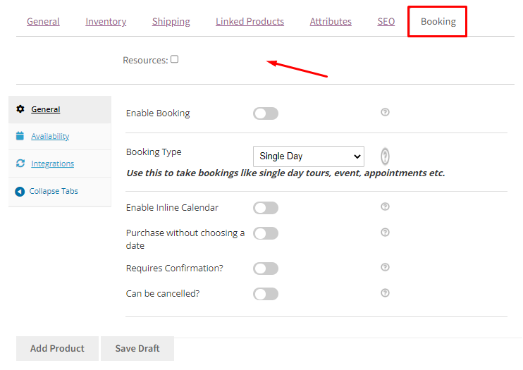 Hide various booking options on Vendor dashboard - Tyche Softwares Documentation