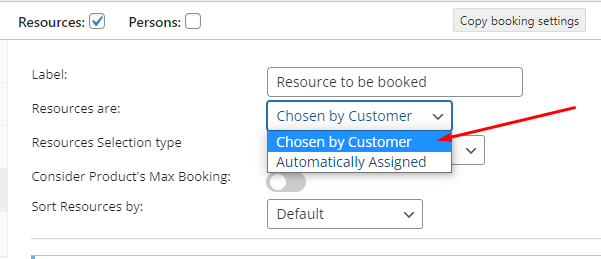 Assigning a resource to products - Tyche Softwares Documentation