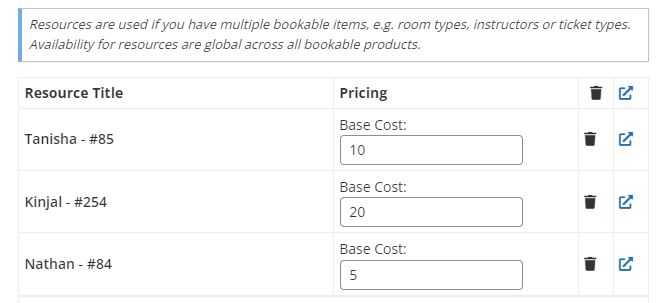 Assigning a resource to products - Tyche Softwares Documentation