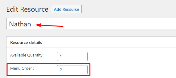 Assigning a resource to products - Tyche Softwares Documentation