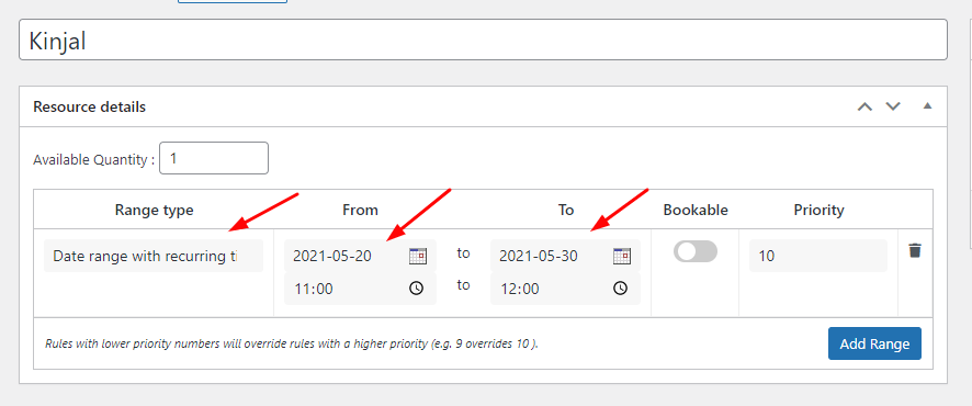 Configuring resource availability - Tyche Softwares Documentation