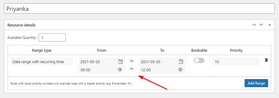 Configuring resource availability - Tyche Softwares Documentation