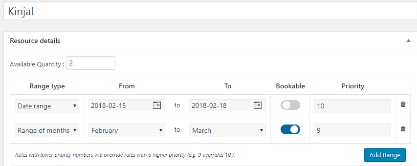 Configuring resource availability - Tyche Softwares Documentation