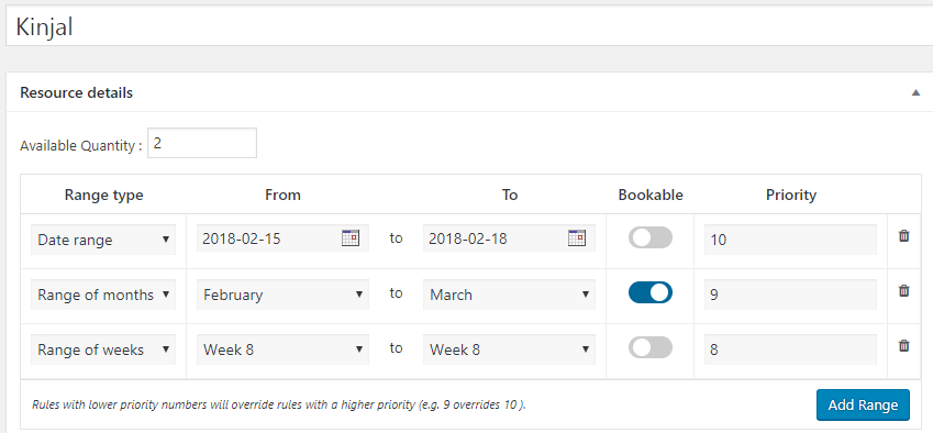 Configuring resource availability - Tyche Softwares Documentation