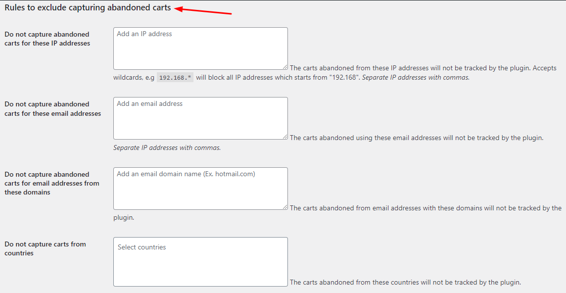 New Admin UI changes in v9.0.0 of Abandoned Cart Pro for WooCommerce plugin - Tyche Softwares Documentation