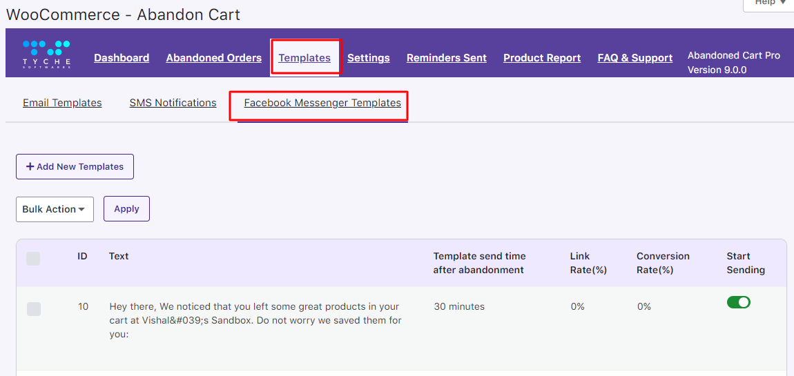 New Admin UI changes in v9.0.0 of Abandoned Cart Pro for WooCommerce plugin - Tyche Softwares Documentation