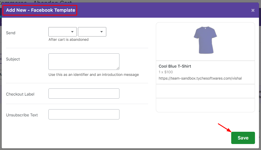 Facebook Messenger Templates - Tyche Softwares Documentation