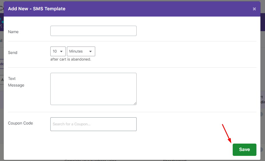 SMS Notifications - Tyche Softwares Documentation