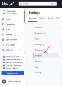 Integration with Klaviyo 2 Integration with Klaviyo - Tyche Softwares Documentation