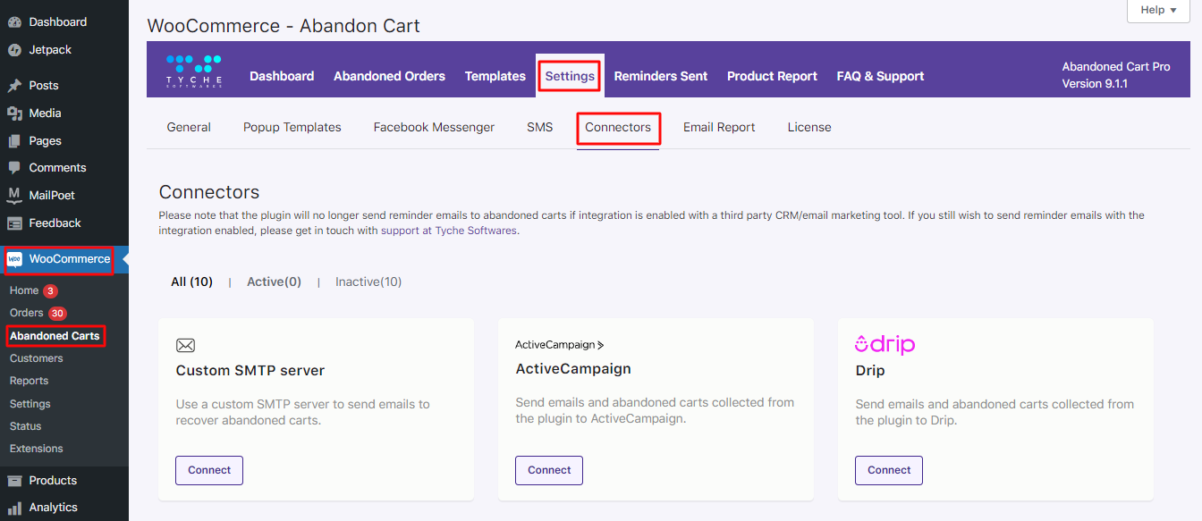 Integration with Mailjet - Tyche Softwares Documentation