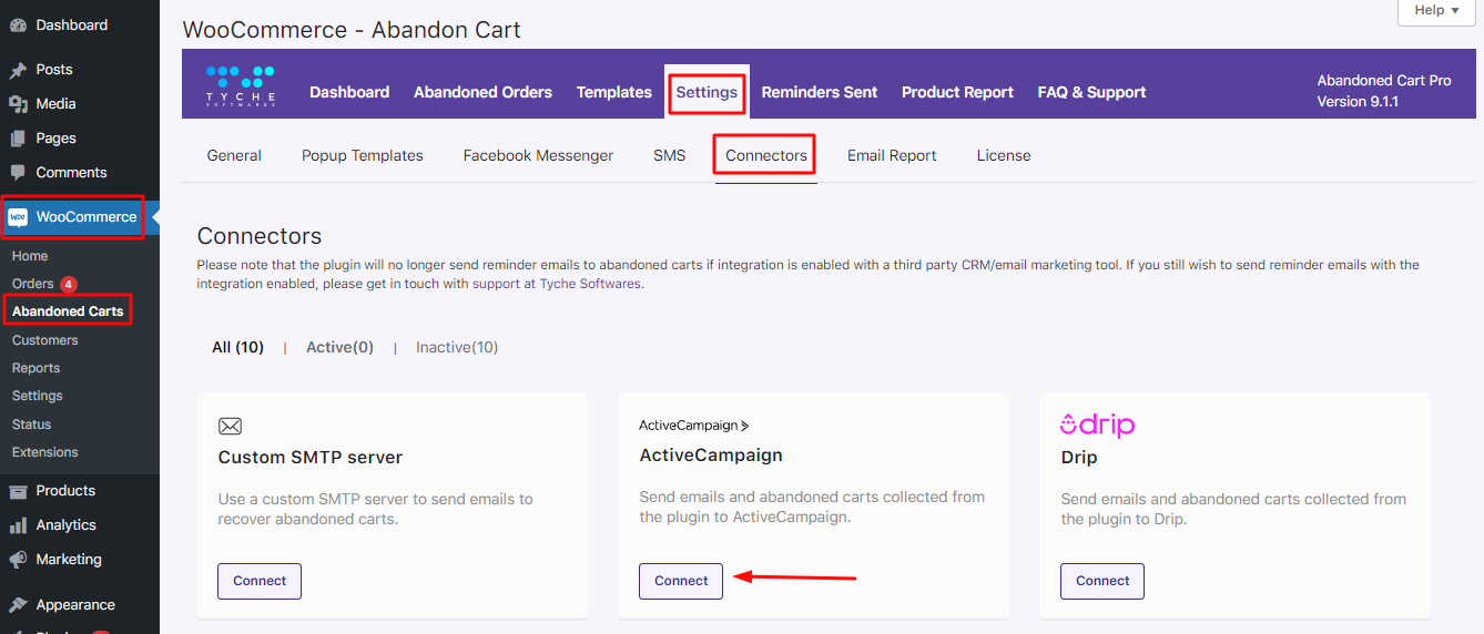 Integration with ActiveCampaign - Tyche Softwares Documentation