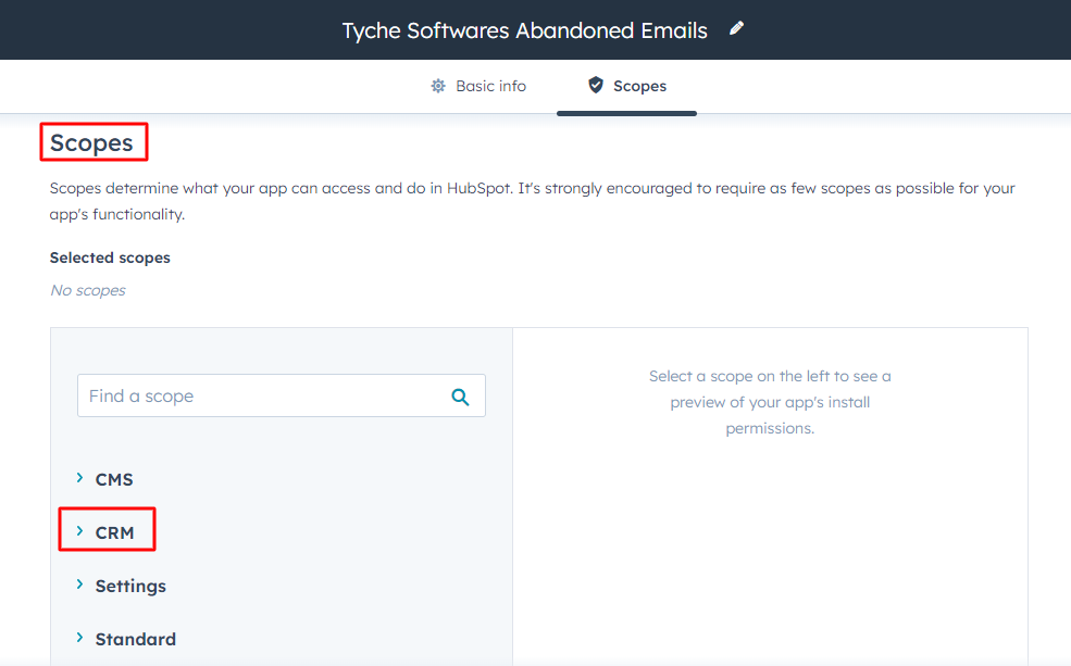 Integration with HubSpot - Tyche Softwares Documentation