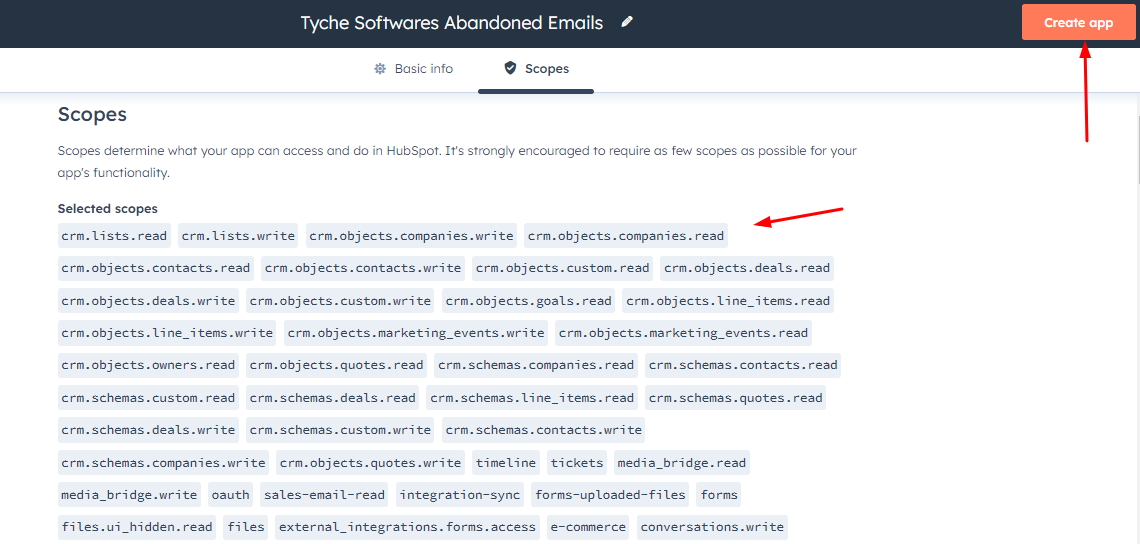 Integration with HubSpot - Tyche Softwares Documentation